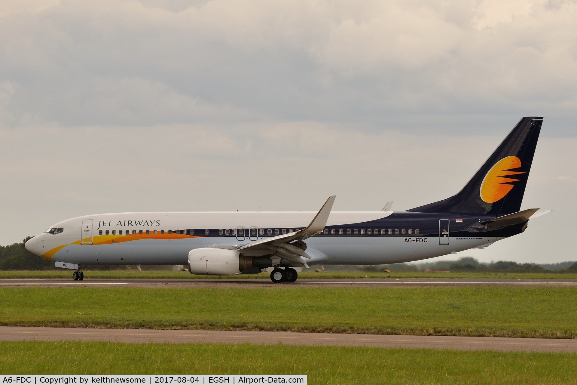 A6-FDC, 2008 Boeing 737-86Q C/N 40233, Returning from first test flight as Jet Airways.