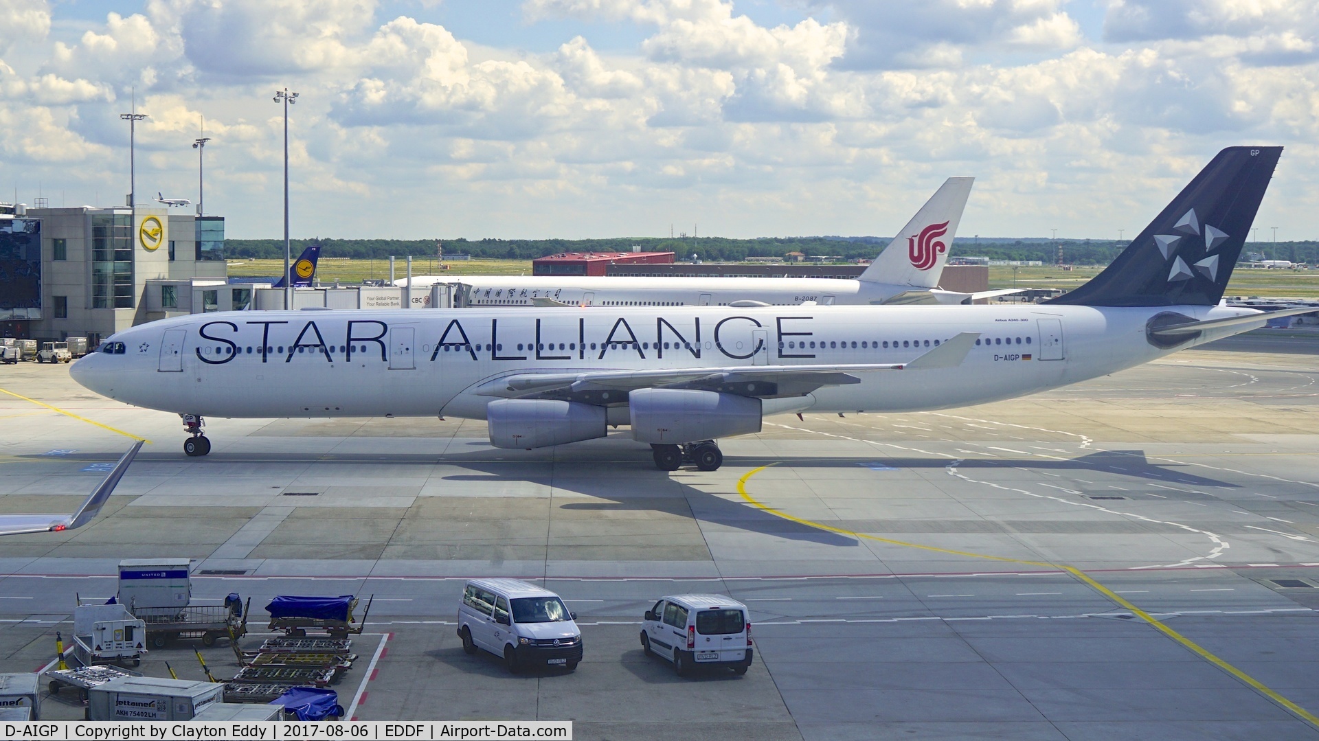 D-AIGP, 1998 Airbus A340-313X C/N 252, Frankfurt Airport Germany. 2017.