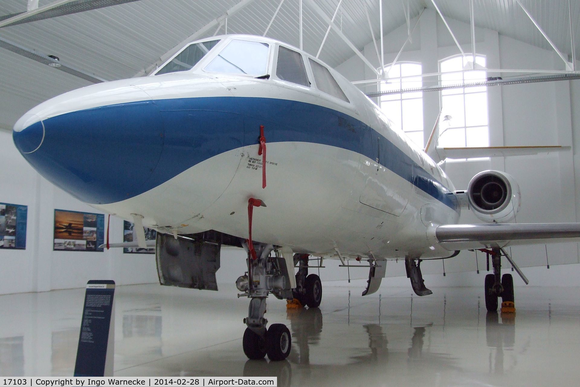 17103, 1969 Dassault Falcon (Mystere) 20DC C/N 217, Dassault Mystere / Falcon 20DC at the Museu do Ar, Sintra