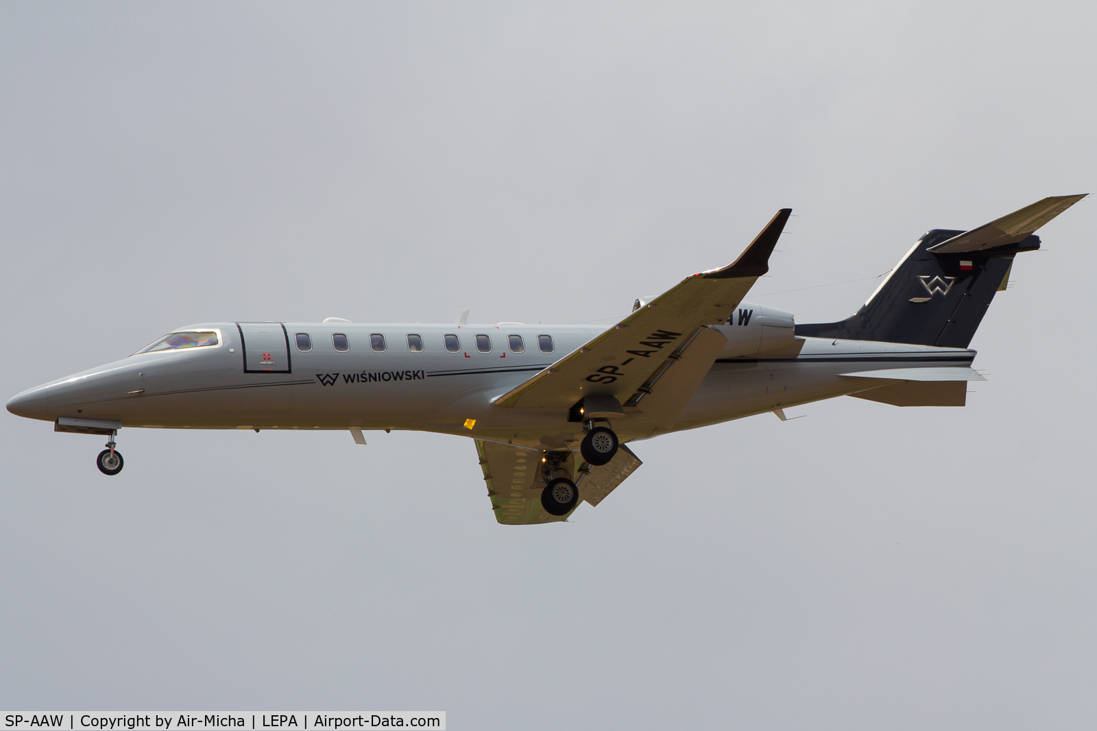 SP-AAW, 2014 Learjet 75 C/N 45-490, Private