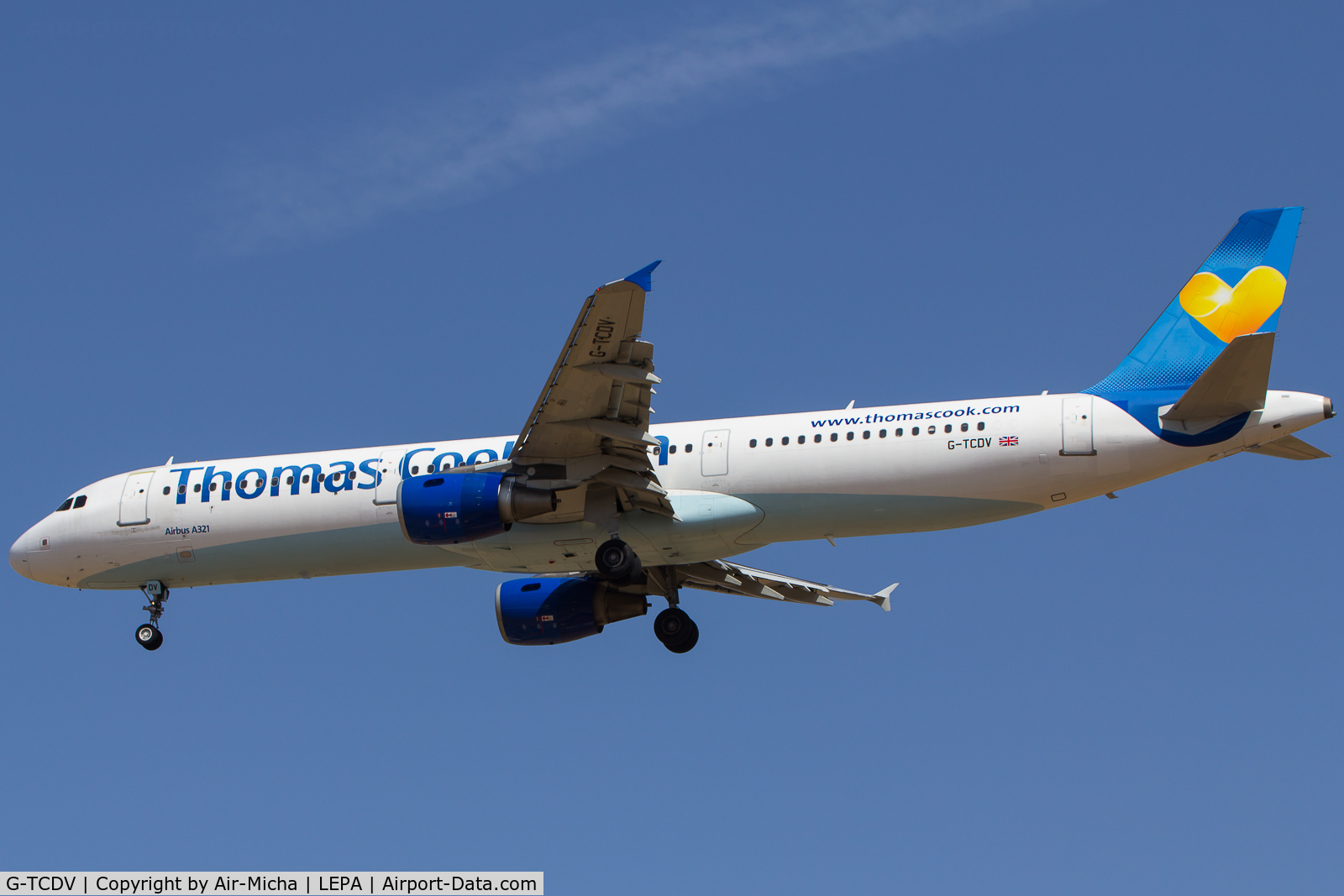 G-TCDV, 2003 Airbus A321-211 C/N 1972, Thomas Cook Airlines