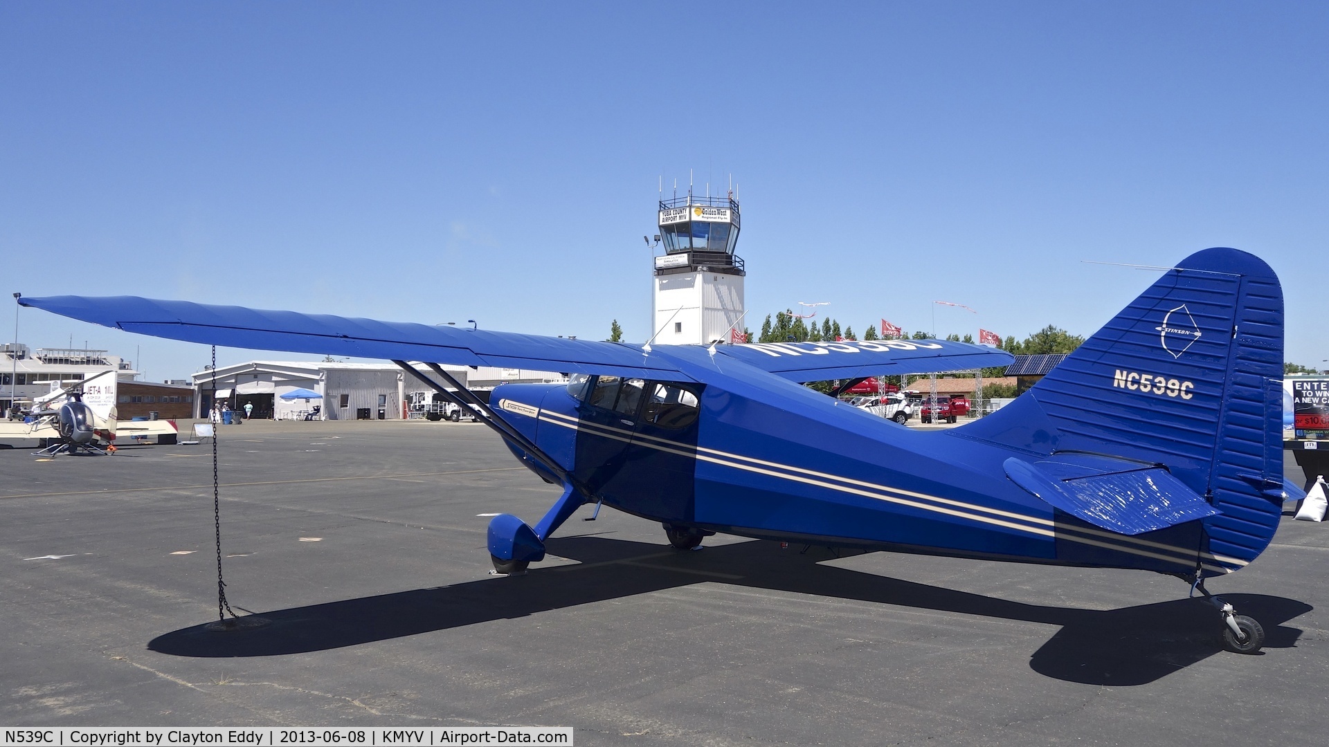 N539C, 1947 Stinson 108-3 Voyager C/N 108-3539, Yuba County Airport California. 2013.