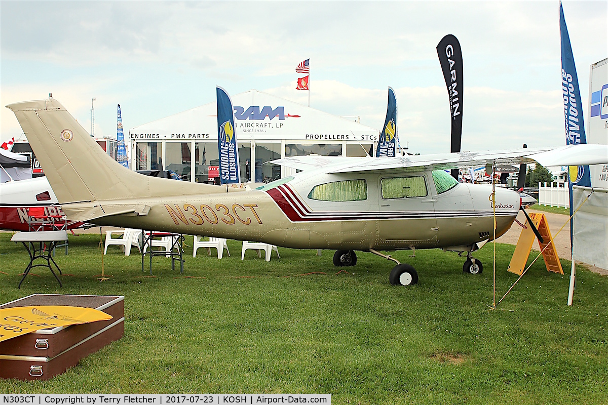 N303CT, 1978 Cessna 210M Centurion C/N 21062591, Displayed at the 2017 EAA Airventure at Oshkosh