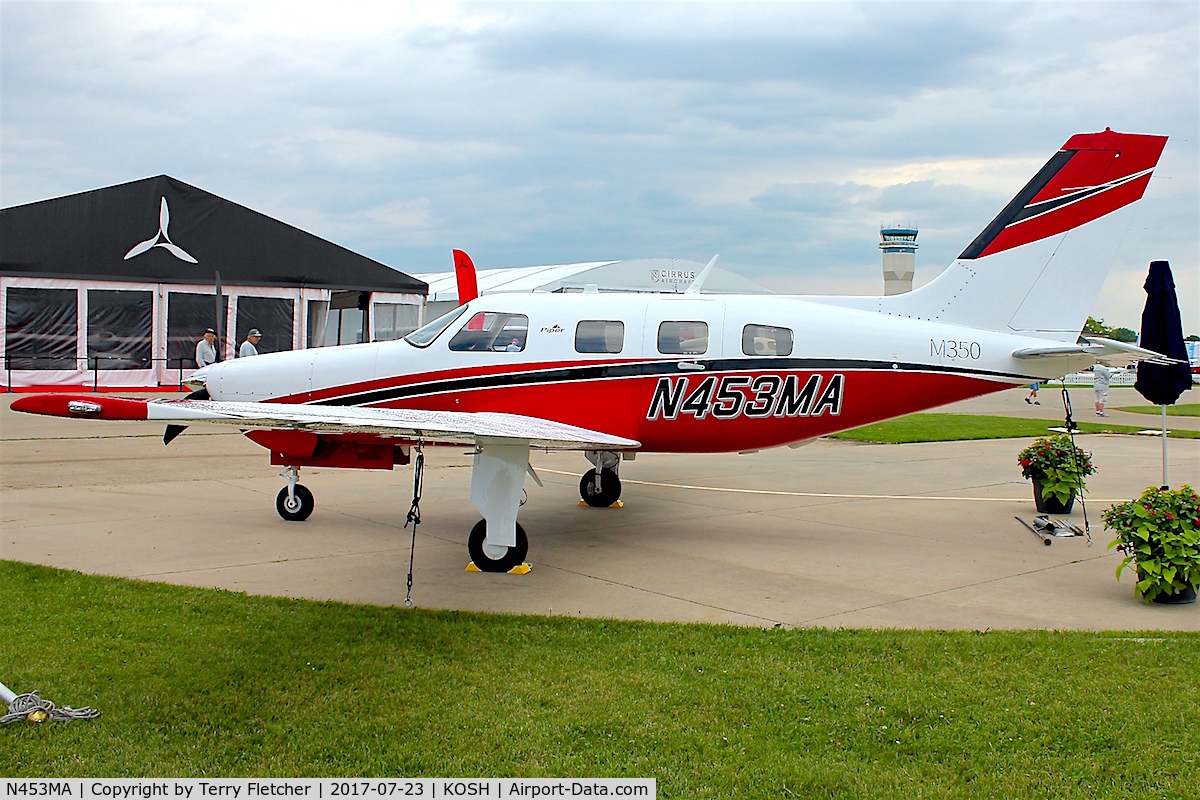 N453MA, 2016 Piper PA-46-350P Malibu Mirage Malibu Mirage C/N 4636687, Displayed at 2017 EAA Airventure at Oshkosh