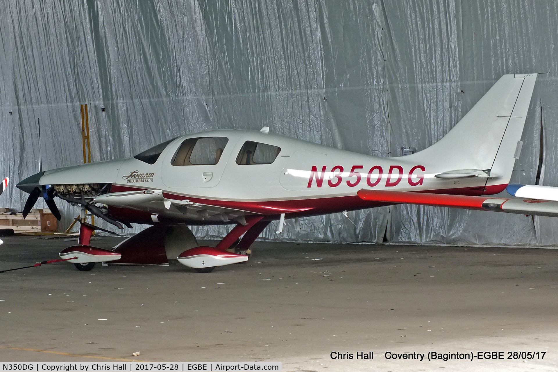 N350DG, 2005 Lancair LC42-550FG C/N 42074, at Coventry