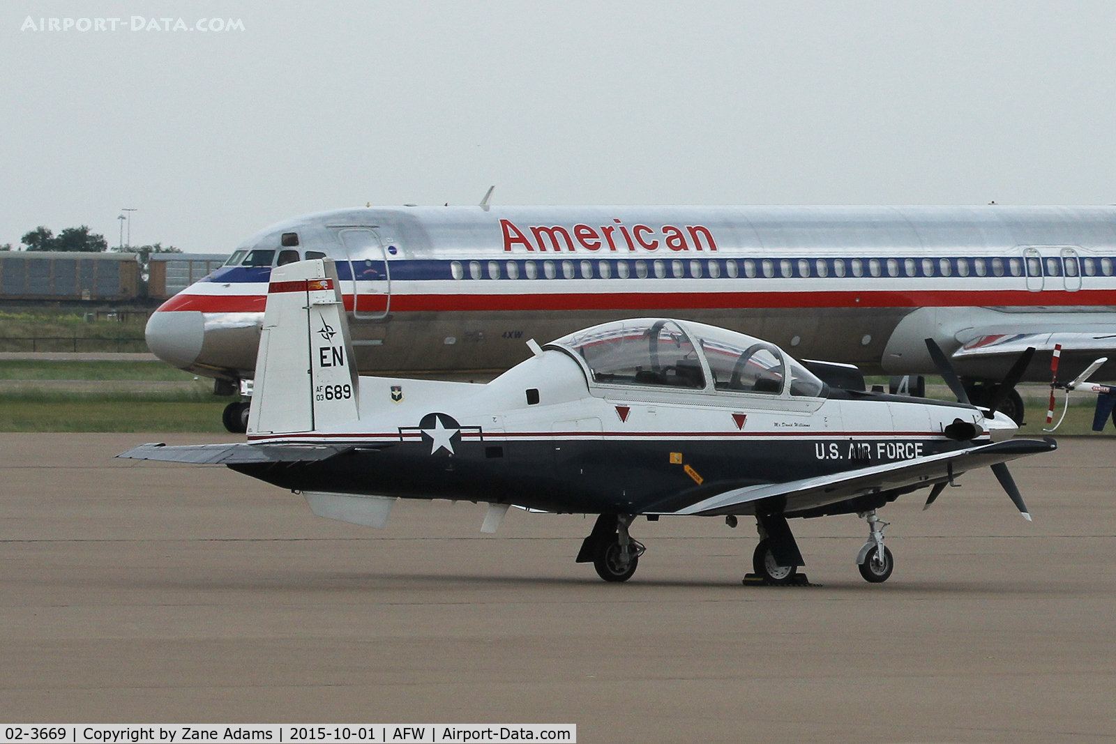 02-3669, 2002 Raytheon T-6A Texan II C/N PT-213, At Alliance Airport - Fort Worth,TX