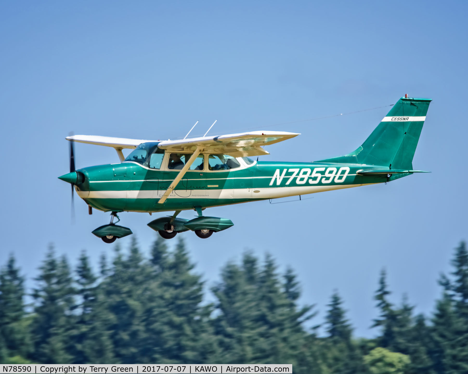 N78590, 1968 Cessna 172K Skyhawk C/N 17257676, KAWO