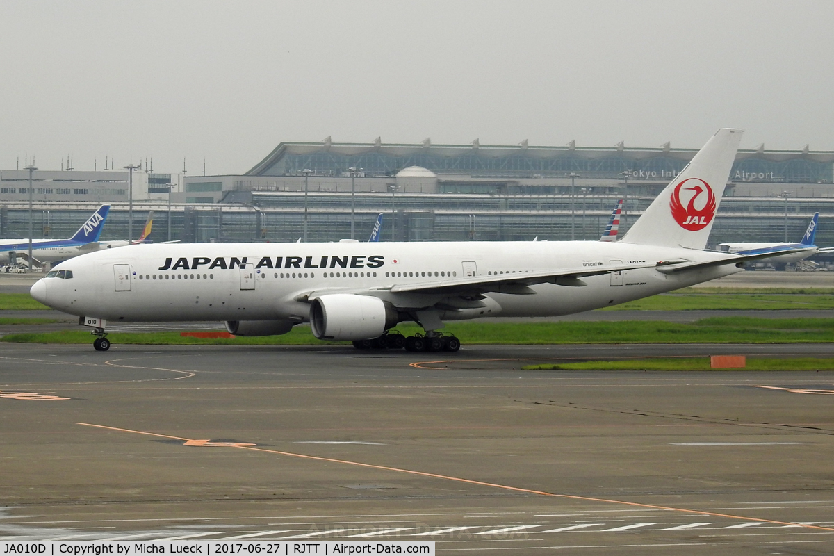JA010D, 1998 Boeing 777-289 C/N 27642, At Haneda