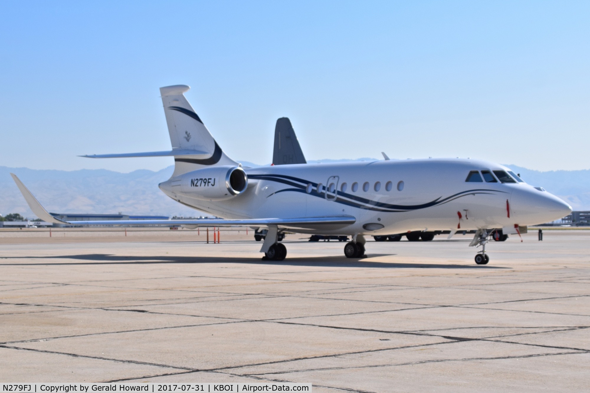 N279FJ, 2014 Dassault Falcon 2000EX C/N 279, Parked on south GA ramp.