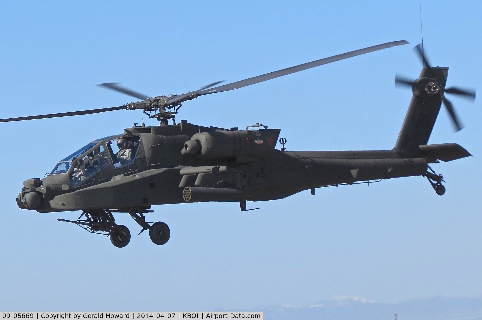 09-05669, 2009 Boeing AH-64D Longbow Apache C/N PVD669, 1-183rd AVN BN, Idaho Army National Guard. This AH-64 was transferred back to the regular Army in 2016.