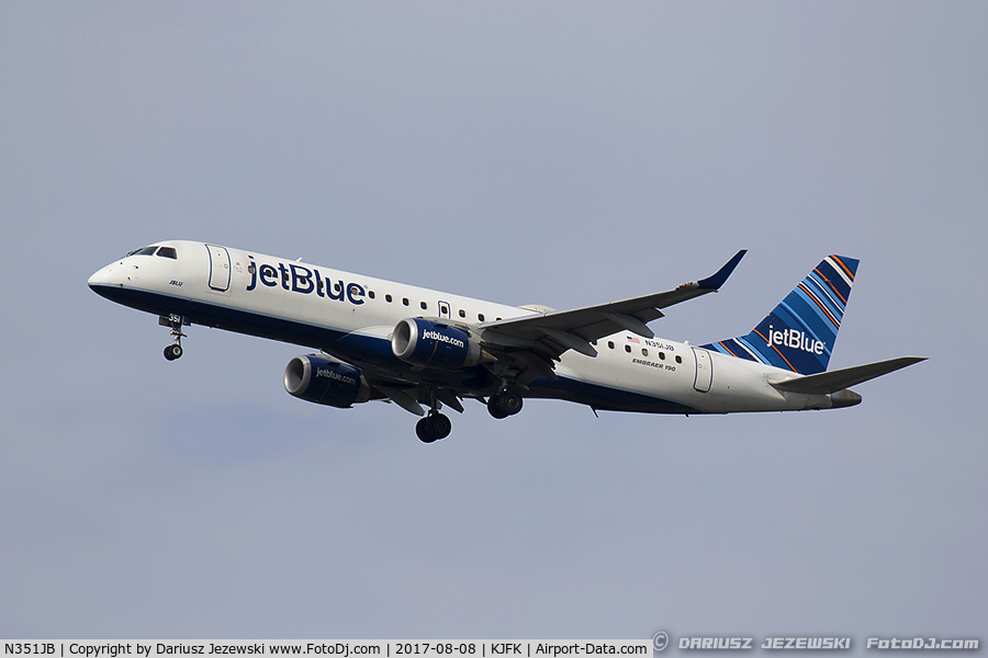 N351JB, 2012 Embraer E190 (ERJ-190-100) C/N 19000549, Embraer 190AR (ERJ-190-100IGW) 