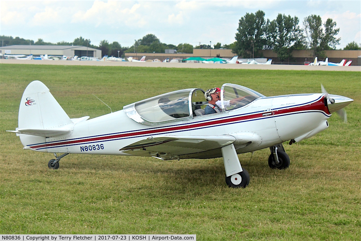 N80836, 1946 Globe GC-1A Swift C/N 239, At 2017 EAA Airventure at Oshkosh