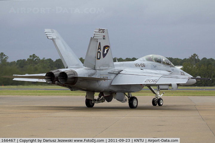 166467, Boeing F/A-18F Super Hornet C/N F102, F/A-18F Super Hornet 166467 AD-206 from VFA-106 