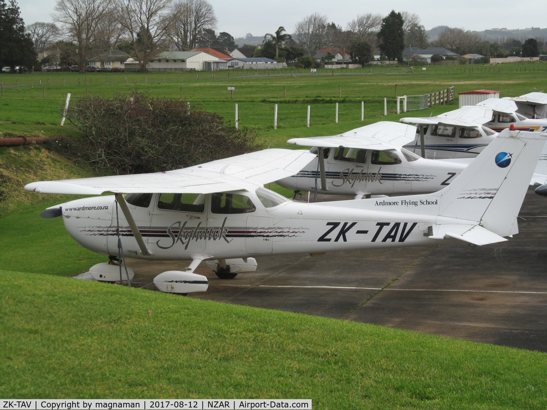 ZK-TAV, Cessna 172R C/N 17280654, on flying club ramp