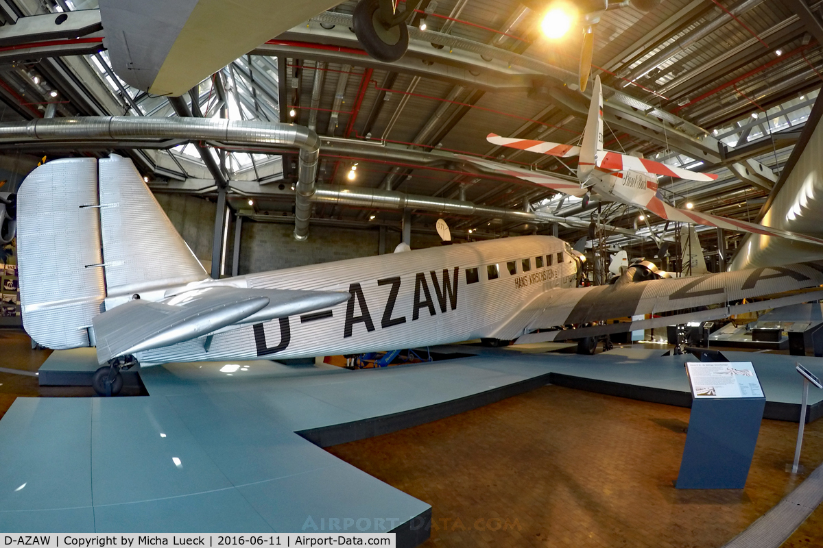 D-AZAW, Junkers Ju-52/3mte C/N 7220, At the German Museum for Technology in Berlin
