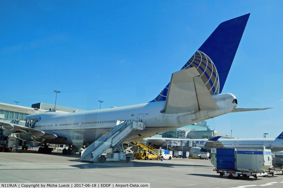 N119UA, 1999 Boeing 747-422 C/N 28812, At Frankfurt