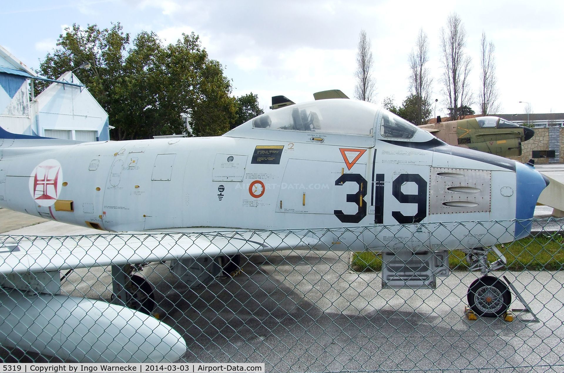 5319, 1952 North American F-86F Sabre C/N 191-958, North American F-86F Sabre at the Museu do Ar, Alverca