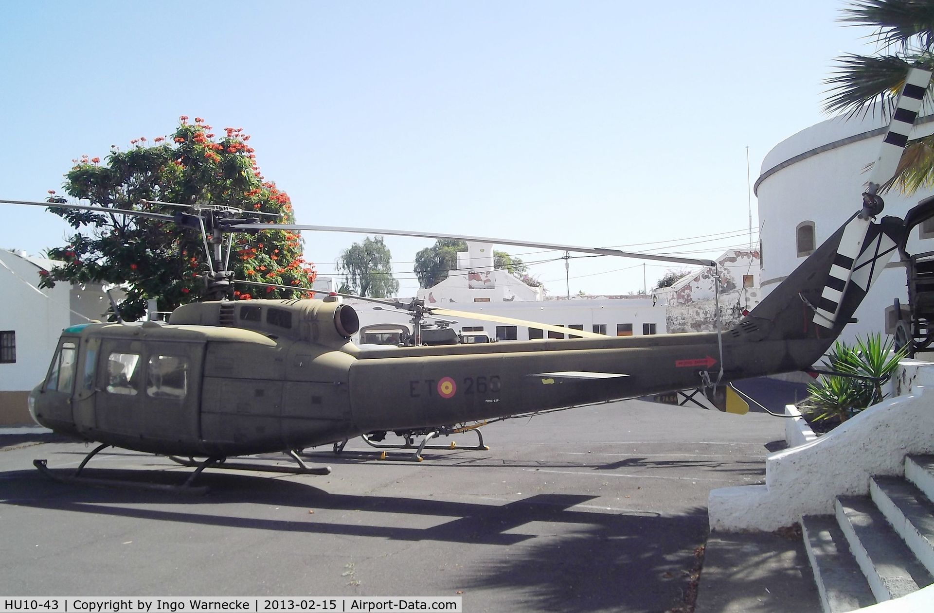 HU10-43, 1972 Bell UH-1H Iroquois C/N 13294, Bell UH-1H at the Museo Militar, Santa Cruz de Tenerife