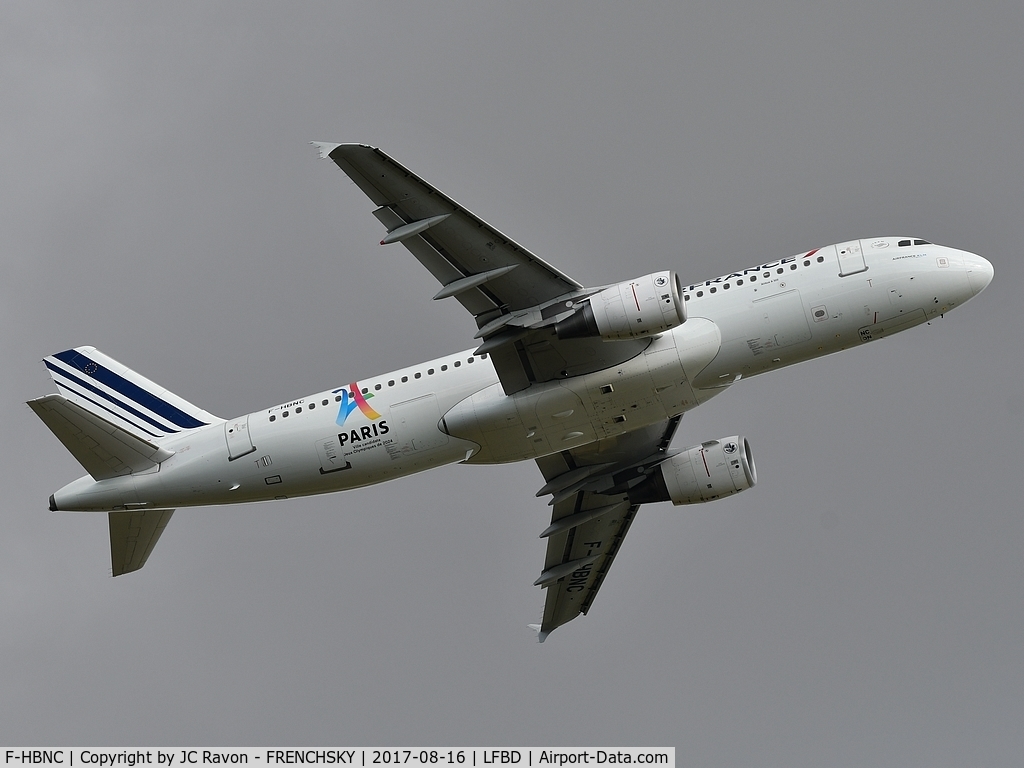F-HBNC, 2010 Airbus A320-214 C/N 4601, AF6271 take off runway 23 to Paris Orly