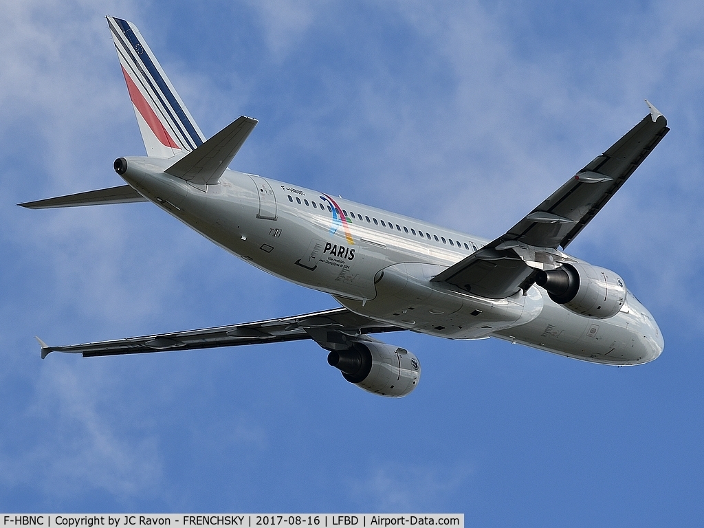 F-HBNC, 2010 Airbus A320-214 C/N 4601, AF6271 take off runway 23 to Paris Orly