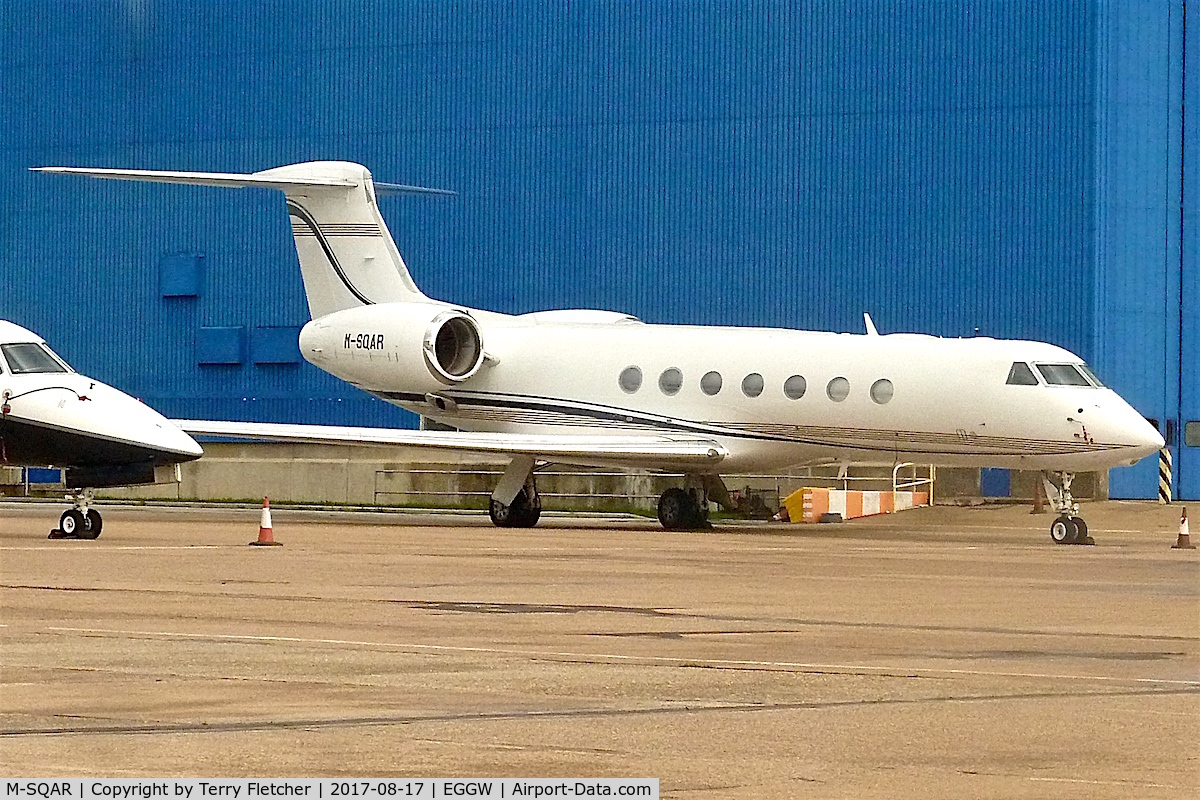 M-SQAR, 2007 Gulfstream Aerospace GV-SP (G550) C/N 5179, At London- Luton