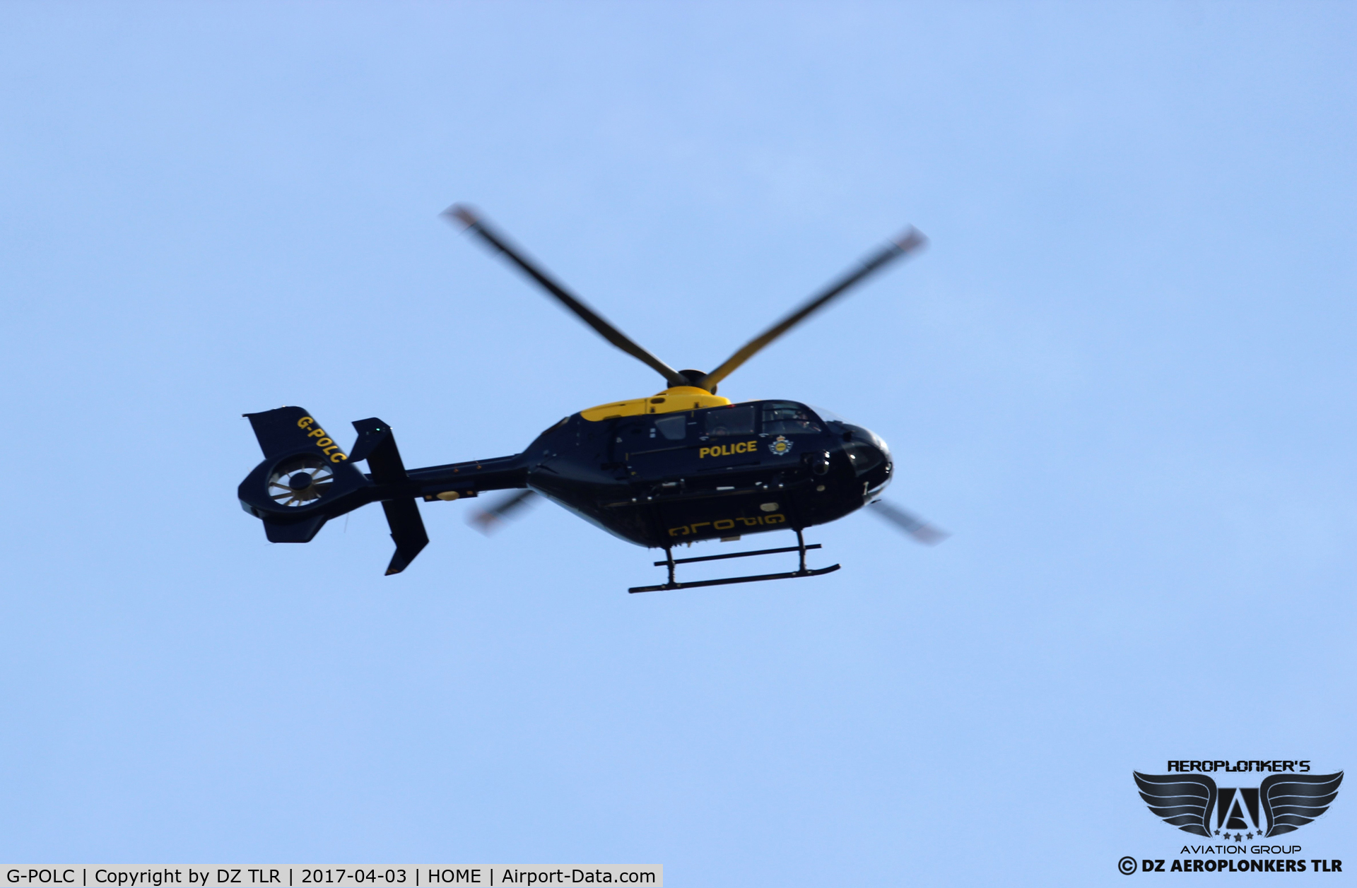 G-POLC, 2001 Eurocopter EC-135T-2+ C/N 0209, GMP National Police Air Service
CONSTRUCTOR Eurocopter
TYPE EC135
SERIES T2+
BASE BARTON GREATER MANCHESTER
C/NO 0209