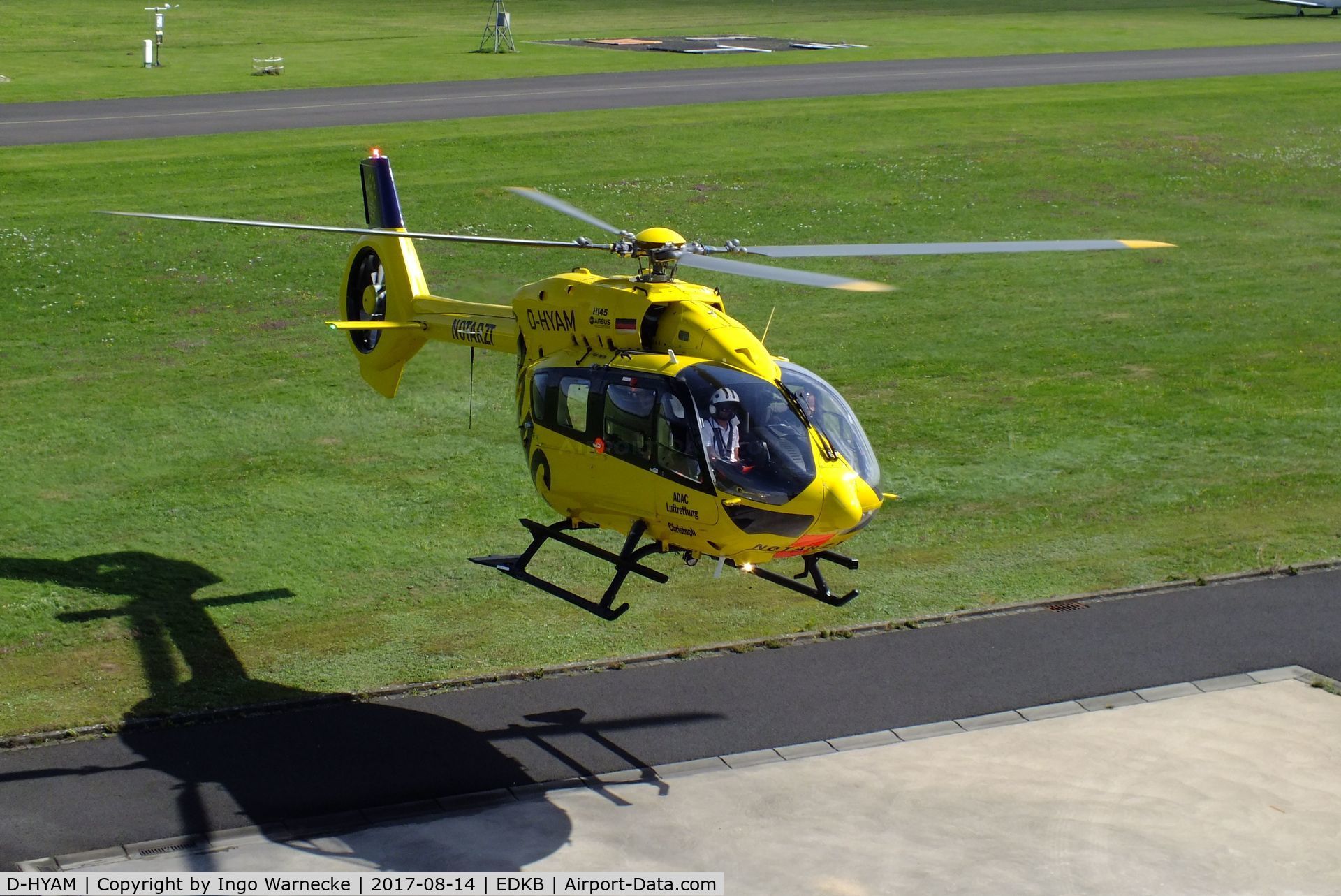 D-HYAM, 2017 Airbus Helicopters H-145 (BK-117D-2) C/N 20142, Airbus Helicopters H145 of ADAC Luftrettung at Bonn-Hangelar airfield