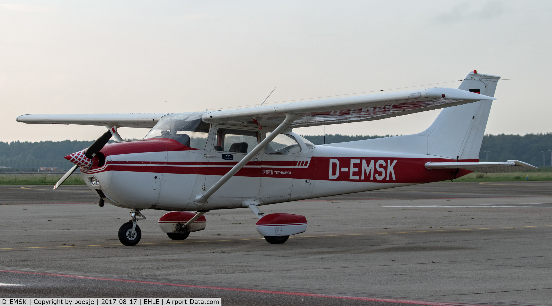 D-EMSK, 1976 Reims F172M ll Skyhawk C/N 1340, Resting at EHLE