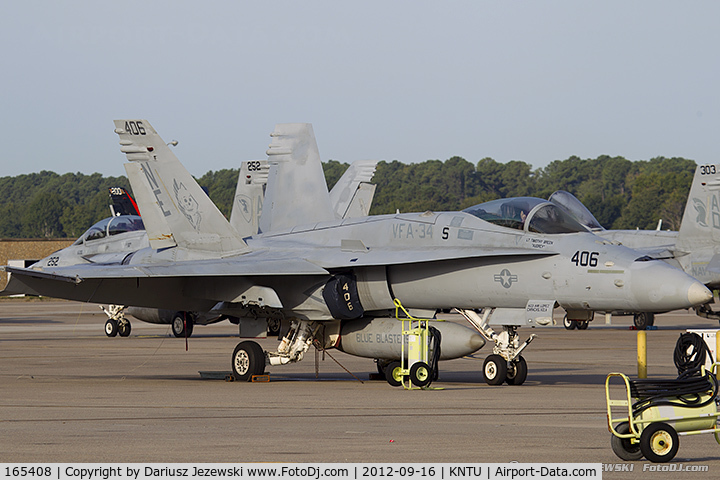 165408, McDonnell Douglas F/A-18C Hornet C/N 1452/C465, F/A-18C Hornet 165408 NE-406 from VFA-34 