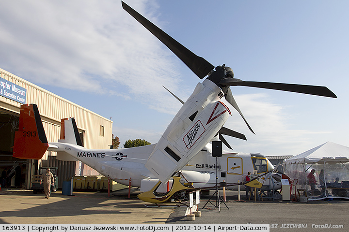 163913, 1990 Bell-Boeing V-22A Osprey C/N 90003, Bell Boeing V-22 Osprey 163913 (cn 90003) The world's only preserved V-22 prototype #3.