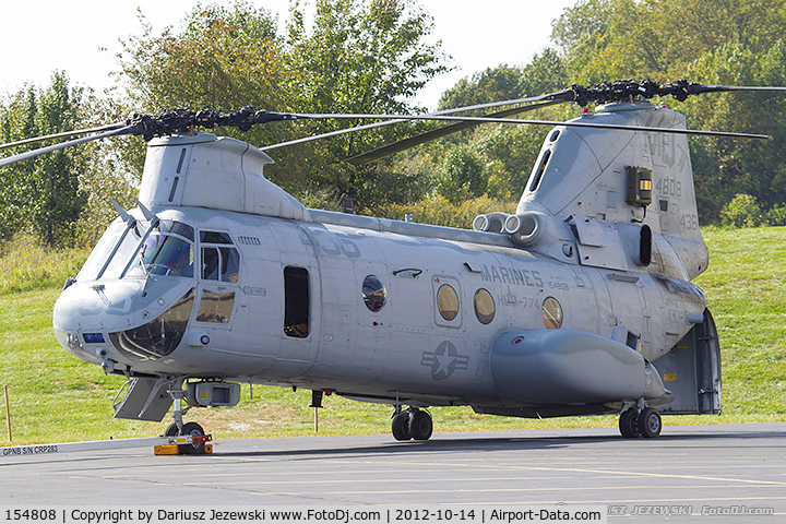 154808, Boeing Vertol CH-46E Sea Knight C/N 2415, CH-46D Sea Knight 154808 MQ-436 from HMM-774 
