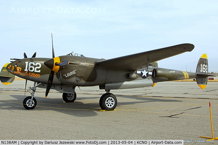 N138AM, 1943 Lockheed P-38J Lightning C/N 44-23314, Lockheed P-38J Lightning 