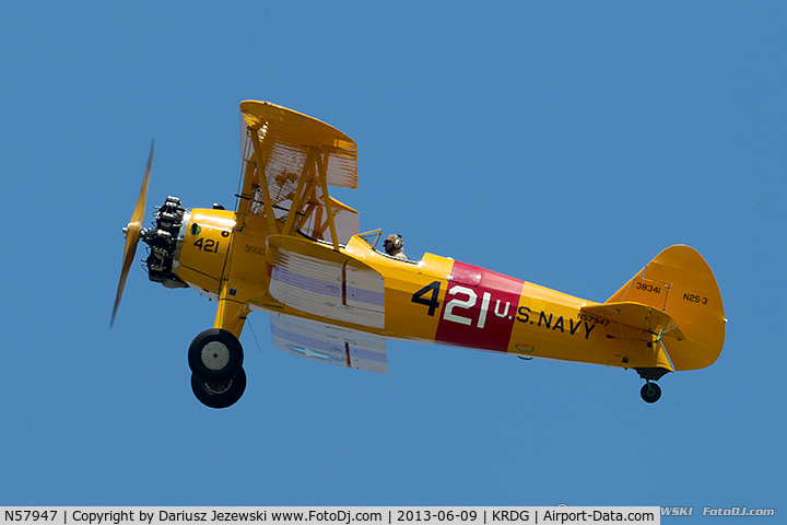 N57947, 1942 Boeing A75N1(PT17) C/N 75-4392, Boeing A-75N1 (PT-17) Stearman  C/N 75-4392, N57947