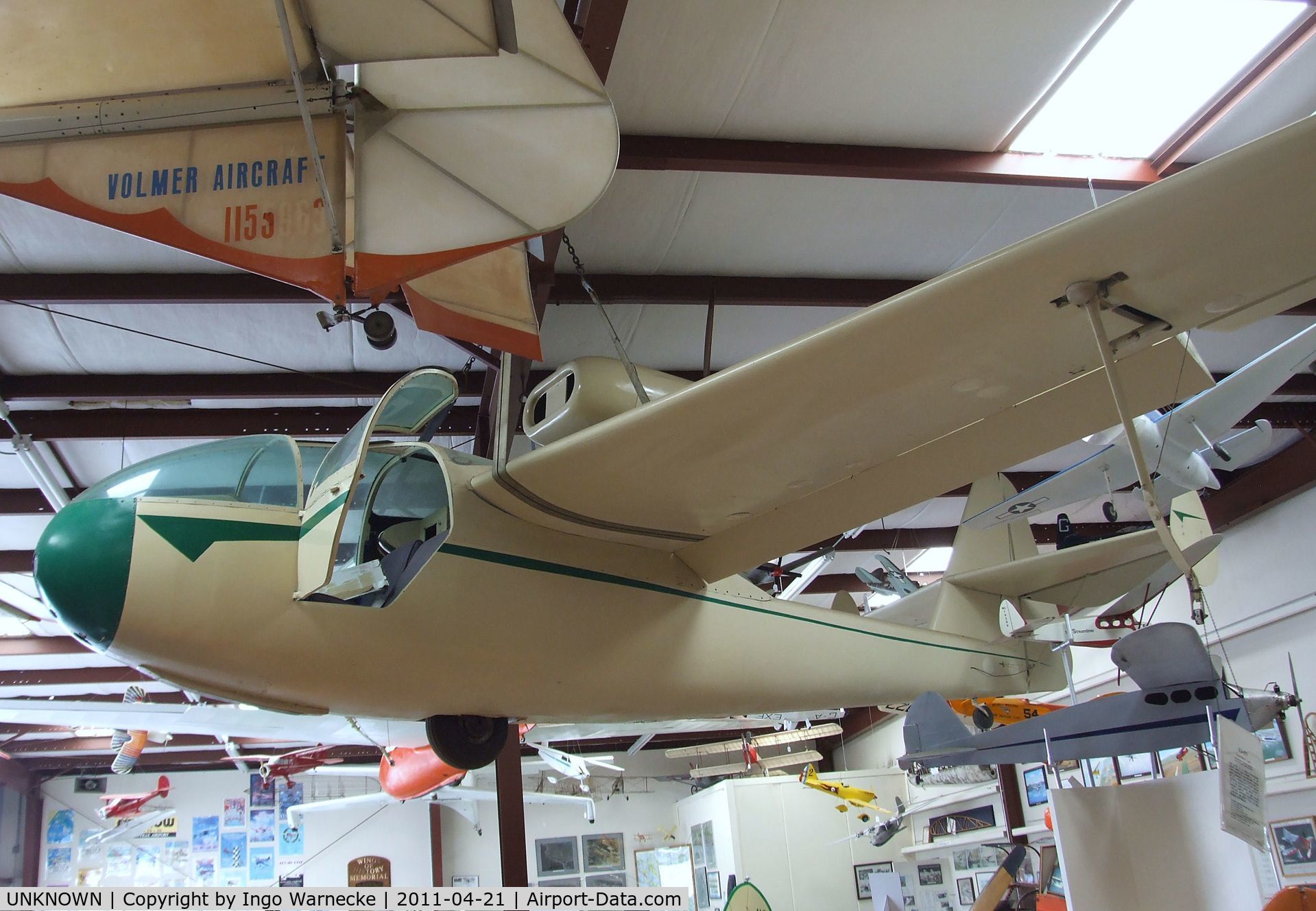 UNKNOWN, Volmer VJ-21 C/N unknown, Volmer VJ-21 Jaybird at the Wings of History Air Museum, San Martin CA