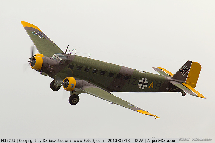 N352JU, 1941 Junkers (CASA) 352L (Ju-52) C/N 67, CASA-352-L C/N T2B-176, N352JU