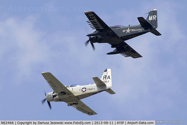N62466, 1955 Douglas EA-1E Skyraider C/N 10255 (135178), Douglas AD-5W (EA-1E)  Skyraider  C/N 135178 - Eric Downing, N62466
