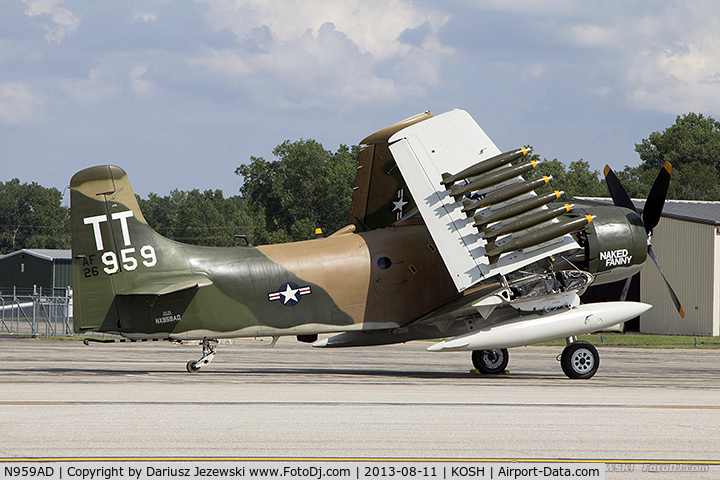 N959AD, Douglas A-1D Skyraider (AD-4NA) C/N 7759, Douglas AD-4NA Skyraider 