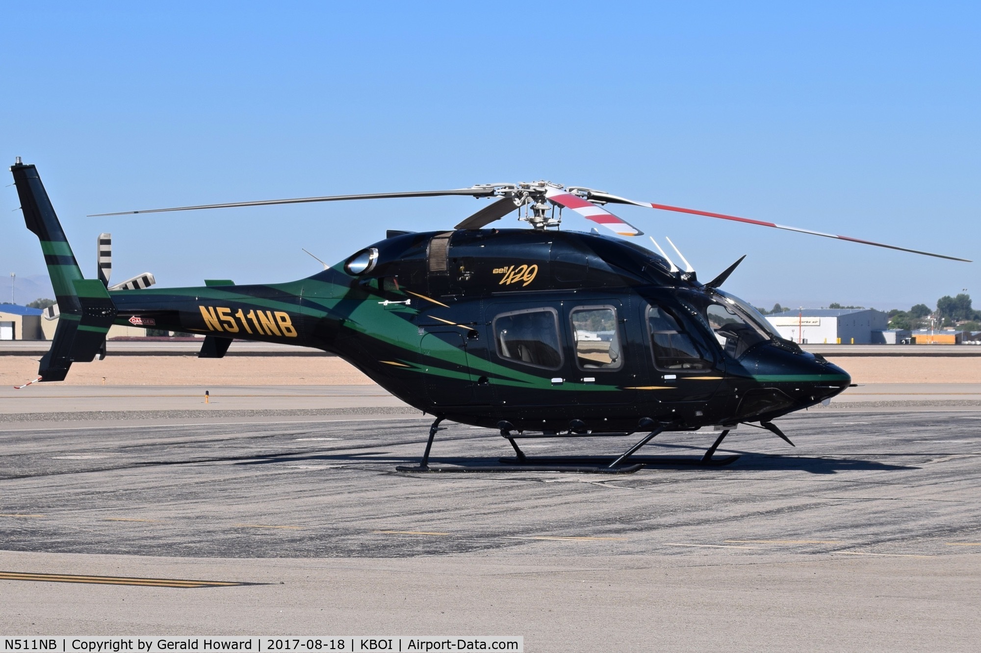 N511NB, 2011 Bell 429 GlobalRanger C/N 57057, Parked on north GA ramp.