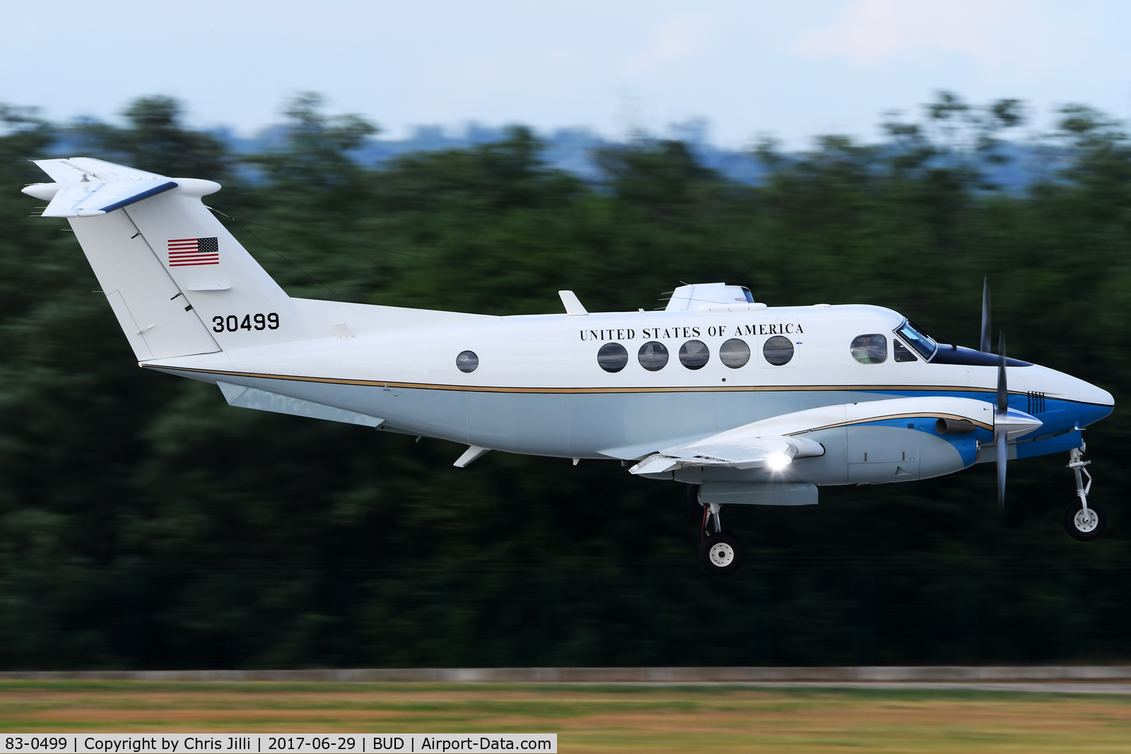 83-0499, 1983 Beech C-12D Huron C/N BP-45, US Air Force