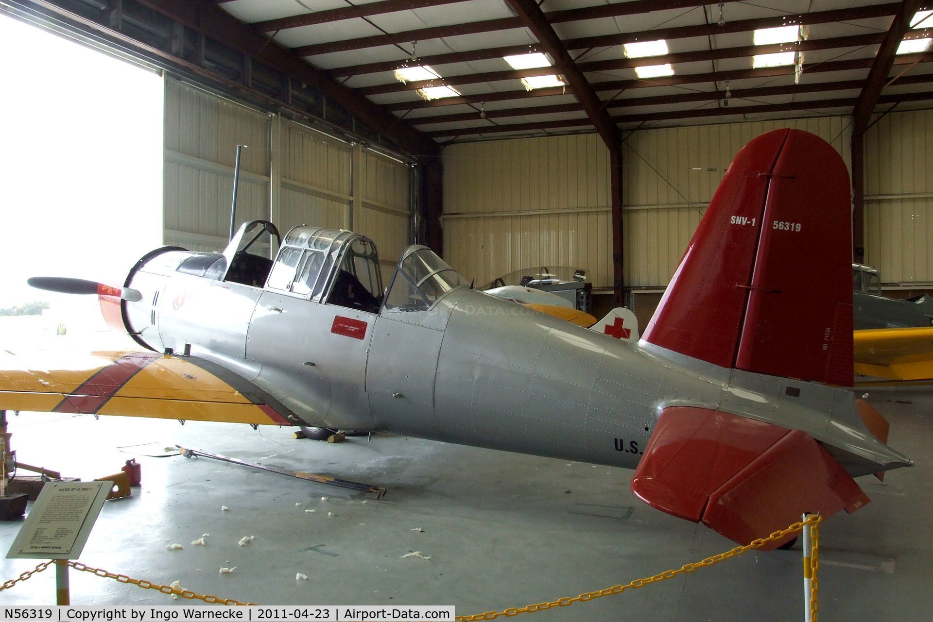 N56319, 1941 Consolidated Vultee BT-13A C/N 2167, Vultee BT-13A Valiant at the Estrella Warbirds  Museum, Paso Robles CA