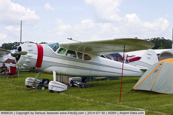 N9883A, 1950 Cessna 195A C/N 7585, Cessna 195A Businessliner  C/N 7585, N9883A