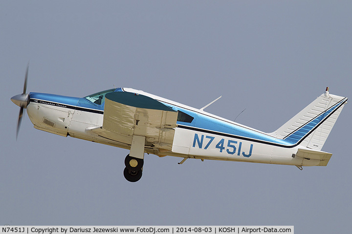 N7451J, 1968 Piper PA-28R-180 Cherokee Arrow C/N 28R-30800, Piper PA-28R-180 Arrow  C/N 28R-30800, N7451J