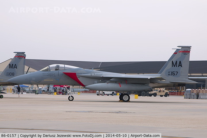86-0157, 1986 McDonnell Douglas F-15C Eagle C/N 1005/C385, F-15C Eagle 86-0157 MA from 131st FS 