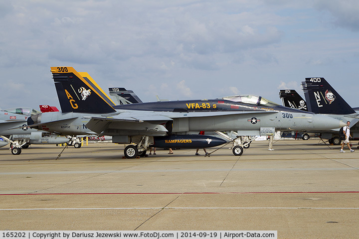 165202, McDonnell Douglas F/A-18C Hornet C/N 1358/C427, F/A-18C Hornet 165202 AG-300 from VFA-83 