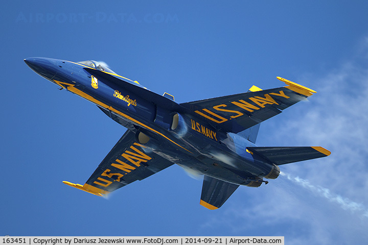 163451, 1988 McDonnell Douglas F/A-18C Hornet C/N 0662/C020, F/A-18C Hornet 163451 C/N 0662 from Blue Angels Demo Team  NAS Pensacola, FL