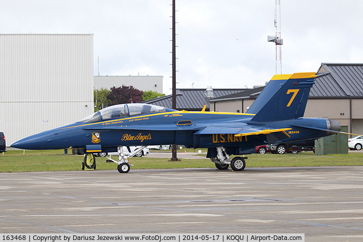 163468, McDonnell Douglas F/A-18D Hornet C/N 0691, F/A-18D Hornet 163468 C/N 0691 from Blue Angels Demo Team  NAS Pensacola, FL
