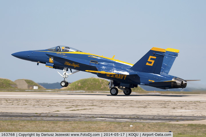 163768, 1989 McDonnell Douglas F/A-18C Hornet C/N 0848/C125, F/A-18C Hornet 163768 C/N 0848 from Blue Angels Demo Team  NAS Pensacola, FL