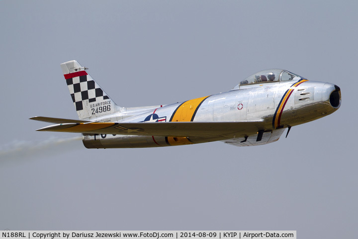 N188RL, 1952 North American F-86F Sabre C/N 191-682, North American F-86F (CWF86-F-30-NA) Sabre 