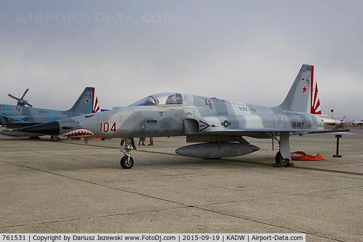 761531, 1976 Northrop F-5N Tiger II C/N L.1006, F-5N Tiger II 761531 AF-104 from VFC-111 