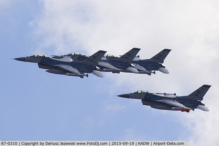 87-0310, 1987 General Dynamics F-16C Fighting Falcon C/N 5C-571, F-16C Fighting Falcon 87-0310 DC from 121st FS 